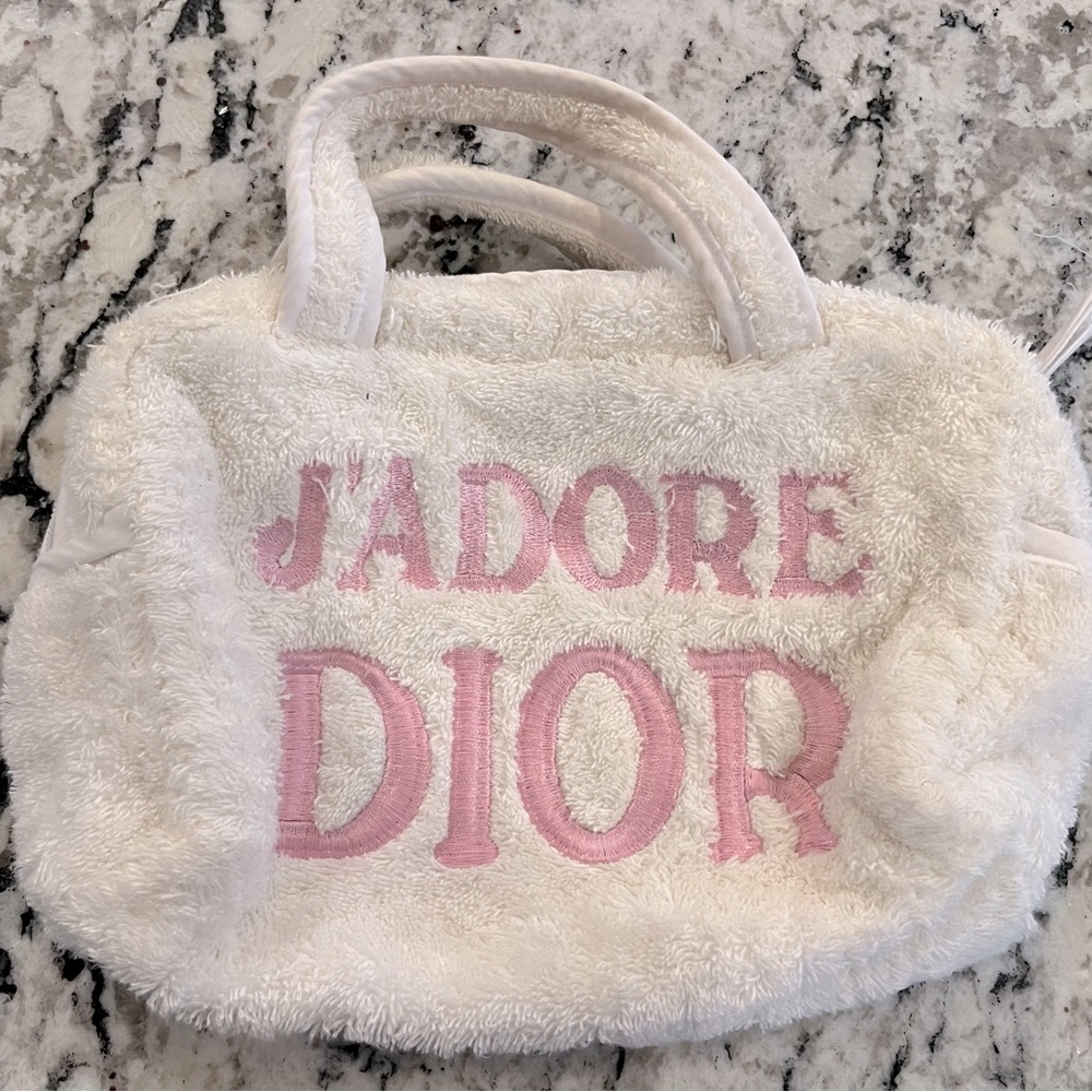 Christian Dior terry cloth bag